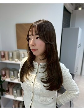 ザシェノンウメダ(THA CHAINON UMEDA) イメチェン/ピンクベージュ/アンブレラカラー/前髪/心斎橋