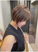 ショートスタイル 韓国/顔周り/レイヤーカット/イルミナカラー
