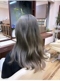 ブリーチありの高発色オリーブグレージュ