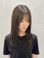 エムサロン 元総社(emusalon)&nbsp;【shibu】レイヤーカット×オリーブグレージュ