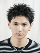 ベーア(Bar)&nbsp;短髪ラフスパイキー黒髪アップバング