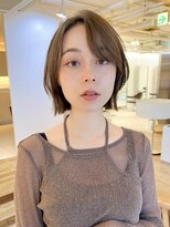 ビーチ(BEACH) 前髪なし大人可愛い愛されレイヤーボブイメチェンミントベージュ
