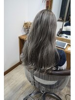 ヘアーサロン 6(hair salon) シルバーグラデーション BLEACH×3