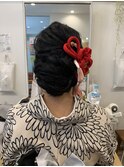 ルーズ 和装 ヘアセット