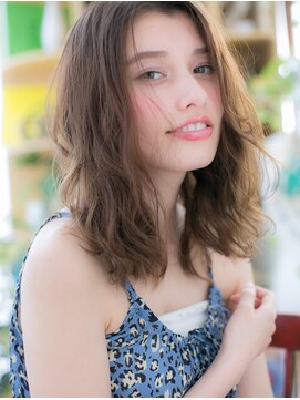 カバーヘア ブリス 北浦和(COVER HAIR bliss) ★外国人風ベージュ系カラー☆無造作ふわミディ20代30代40代★7