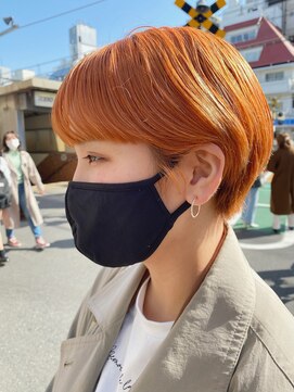 ソイ 下北沢(soi) マニッシュすぎないショート オレンジベージュ