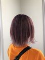 クロエバイラヴィズム 長岡旭岡店(CLOE) くすみピンク×切りっぱなしボブ