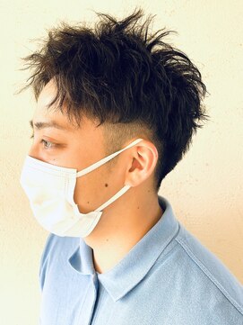 キャパジャストヘアー(CAPA just hair) ツーブロックツイストスパイラルパーマ