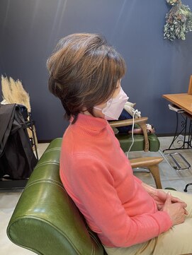 フラッパー(FLAPPER) 40代50代60代ふんわりミセスショートグラデーションボブ