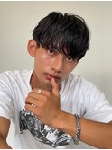 センターパートニュアンスパーマスパイラルパーマメンズパーマWW