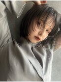 顔まわりレイヤー×グレー  【藤原 由菜】