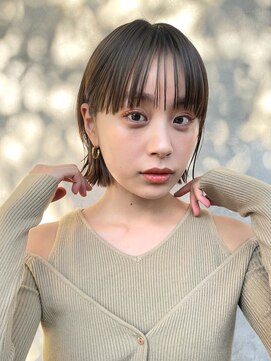 メゾンドイギー(MAISON de IGGY) 切りっぱなしボブ美髪ピンクブラウンダブルイルミナカラー