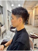 MEN'SHAIRアッシュブラックベリーショートダークアッシュ