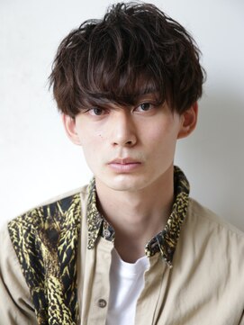 アイズ 海老名(AIZU) ニュアンスパーマ メンズパーマ ワンカールパーマ マッシュ 眉毛