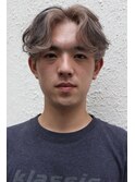 メンズブリーチデザインカラーローライトハイライトメッシュ
