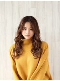 20代30代大人可愛いチュラルアッシュブラウンヘアー美肌