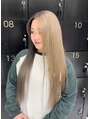 アグ ヘアー ウェイン 山形若宮店(Agu hair wain) ベージュ×グレージュ(ブリーチあり)ツートーンカラー