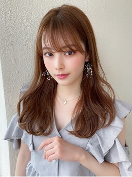 アフロートフクオカ(AFLOAT FUKUOKA) 【OPEN】小顔前髪あり後れ毛サイドバングメルティカラー