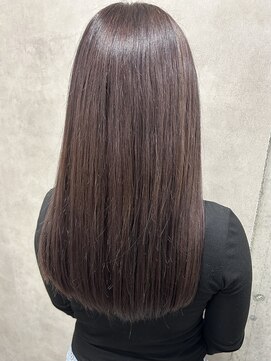 ルノン(LUNON) ホワイトグレージュミニウルフチェリーブラウンデジタルパーマ