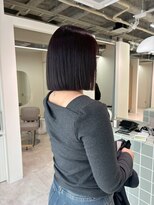 ネウィ 八王子(newi)&nbsp;髪質改善酸熱トリートメント 黒髪ストレートボブ