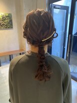 編み下ろしヘアアレンジ/早朝可能