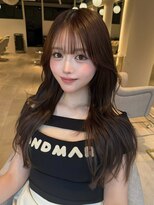 大人かわいい/韓国ヘア/アッシュグレージュ/後れ毛/サイドバング