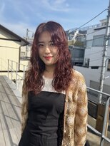 ネアー 新潟(NEER)&nbsp;アプリコットオレンジ/くびれヘア/ウェーブショート［新潟］