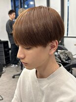 マッシュナチュラルカラーマッシュメンズヘアカラーツーブロック