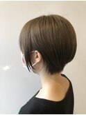 【reel hair  design】メリハリショート×グレージュ