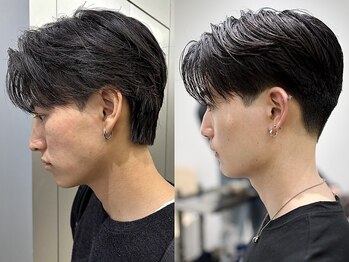 カルム(kalm)の写真/プライベート空間で仕事終わりもリラックスを*洗練されたメンズセンターパートが得意〔ニュアンスパーマ〕