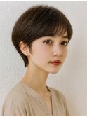 女性らしさ丸みショートカット10代20代30代40代50代ブラックボブ