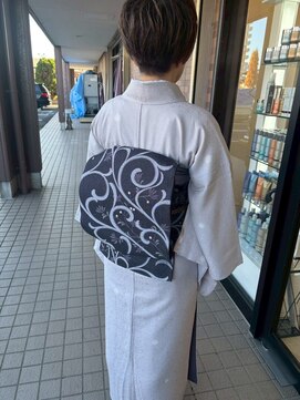 アミリー ひたち野うしく店(Amily) ショート着物お呼ばれダブルカラーケアブリーチ30代40代