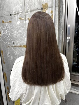 ディジョン(Dijon) 韓国顔まわりレイヤーカットグレージュオリーブベージュブラウン