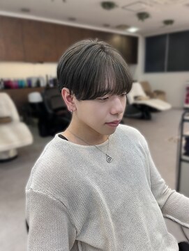 ガーデンヘアー(Garden hair) ブリーチ１回◎ダークグレージュ×シースルーマッシュ