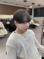 ガーデンヘアー(Garden hair) ブリーチ1回◎ダークグレージュ×シースルーマッシュ