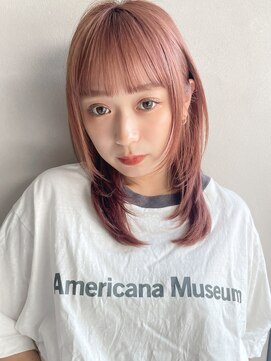 リヤン 表参道(lyann) 大人ガーリーダークアッシュミディアムレイヤーカットa