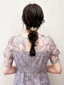 セルカ 新宿(CERCA) 結婚式編みおろしヘアセット