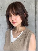 イメチェン/ピンクベージュ/アンブレラカラー/前髪/表参道