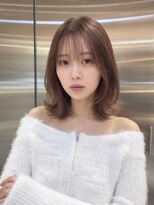 シー バイ ロンド 新宿(Sea by Lond)&nbsp;ワンホンレイヤ ー×ダークブルー[デジタルパーマ/ボブ/韓国]