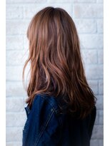 エルデ ナインズ ヘアー スタンド 川口店(elde 9's HAIR STAND)&nbsp;90エフォートレスな斜めバング&マーメイドアッシュハニーヘア