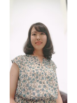 美容室 クリア 清楚にカール