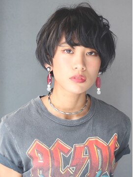 パム 恵比寿(PAM.) くせ毛風パーマモードマニッシュショートボブ[恵比寿/渋谷]