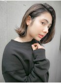切りっぱなしボブが可愛い！