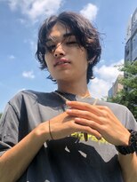 バイフィフス 原宿/表参道(by fifth)&nbsp;センターパートウルフ×無造作パーマ