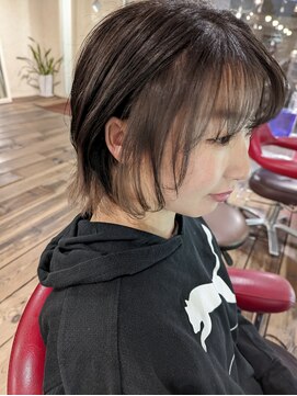 ピンク(PINK) ウルフカット