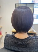 大人かわいい美髪ラベンダーブラウン艶ショートカット[大宮駅]