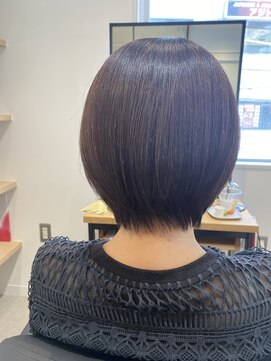 オールマイティービューティーモア(ALLMYTEA Beauty more+) 大人かわいい美髪ラベンダーブラウン艶ショートカット[大宮駅]