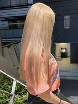 ゲーム 吉祥寺店(GAME)&nbsp;ダブルカラーミルクティーベージュカラーケアブリーチ韓国ボブ