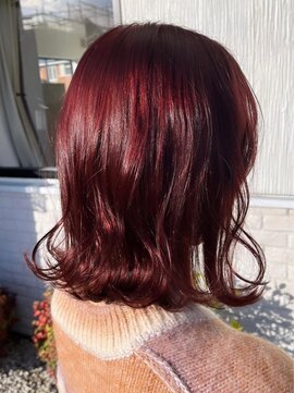 グラウンドアイビー 日進米野木店(ground ivy) レッド系艶カラー