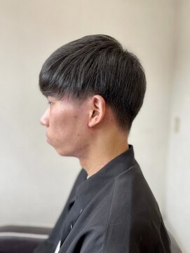 ソイクフ 四条大宮店(SOY-KUFU) 【soy-kufu】MEN'S HAIRアッシュブラック束感マッシュパーマ